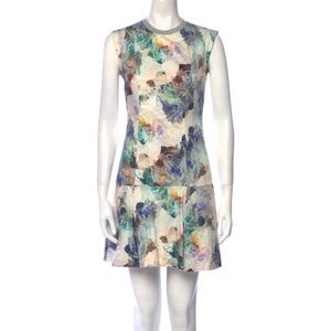 Rebecca Taylor enchanted garden dropped waist pleated skirt mini dress summer